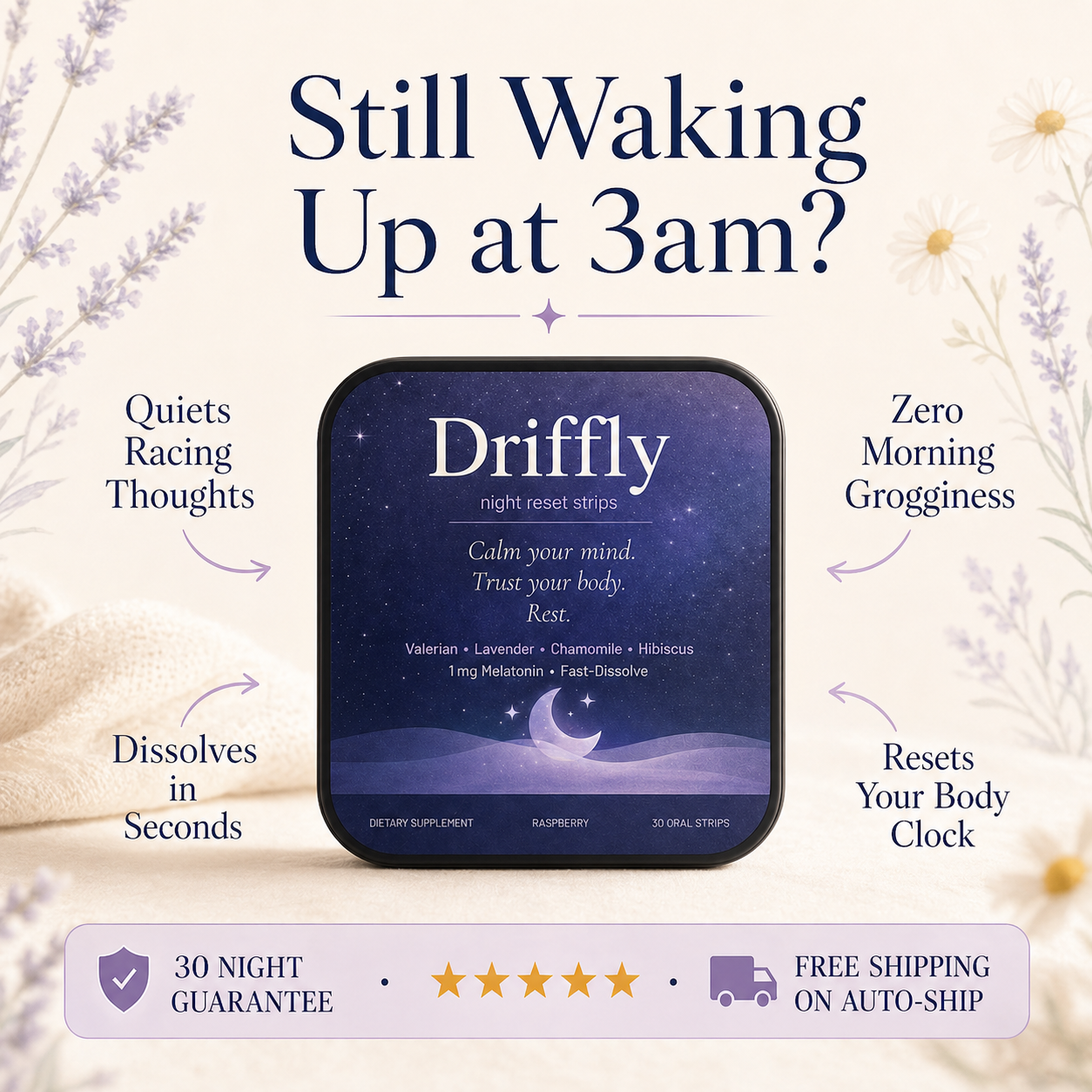 Driffly night reset strips — still waking up at 3am?