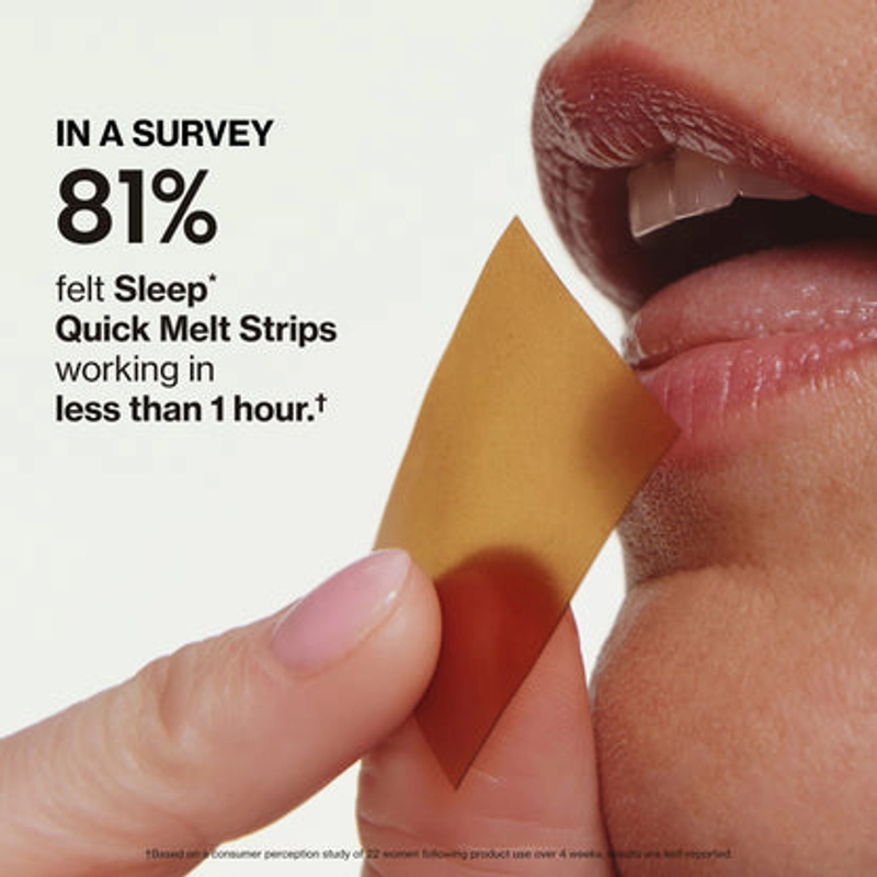 Driffly Quick Melt Strip dissolving on the tongue